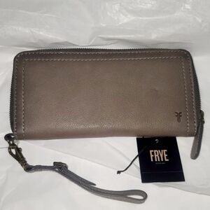 Frye Charcoal Lily Zip Wallet